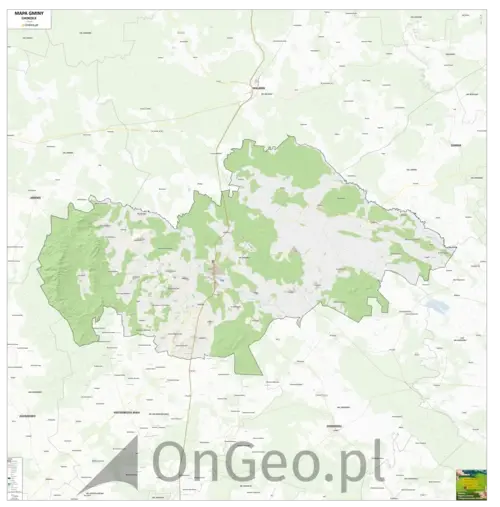 Mapa gminy Chorzele